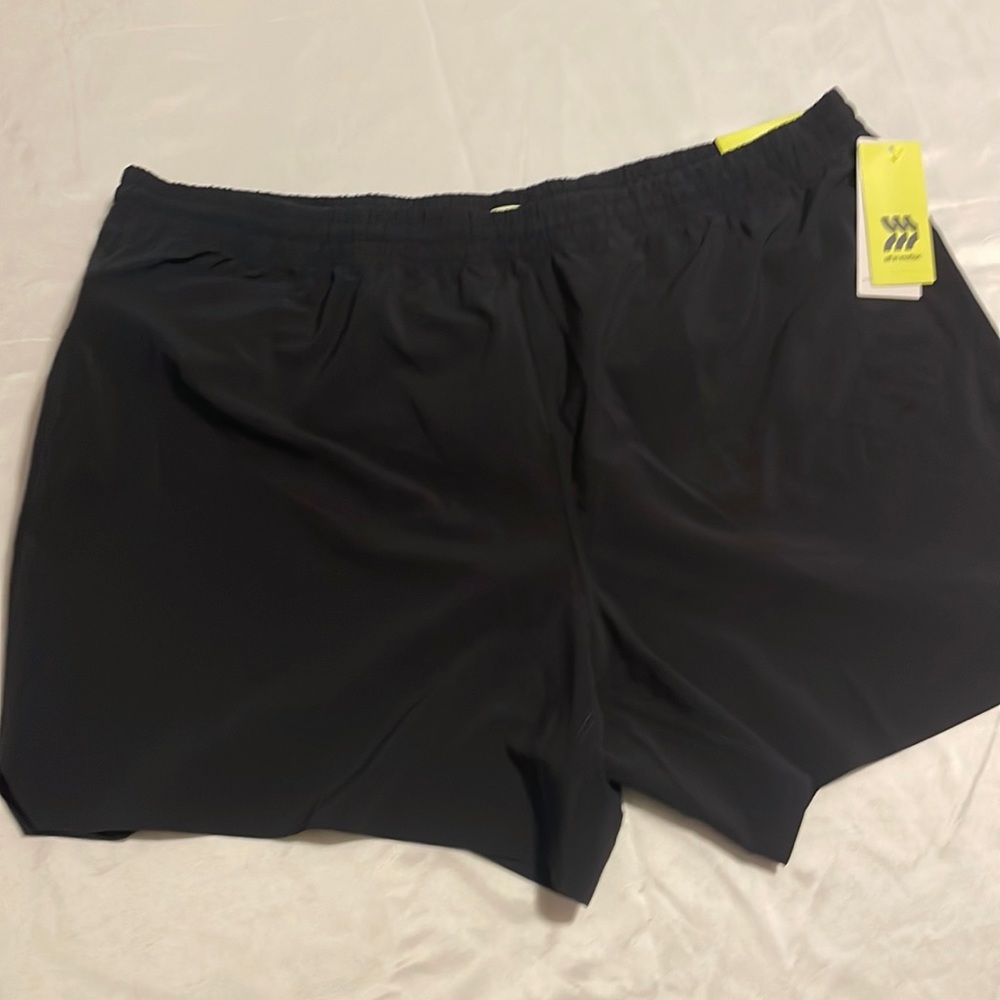 Mens, All in Motion, black 5” Run Short, XL, brand new, never worn, with tags